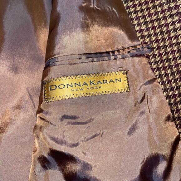 Donna Karan Blazer Wool Cashmere Houndstooth - Picture 8 of 9